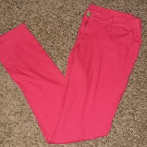 Pink Skinny Jeans.